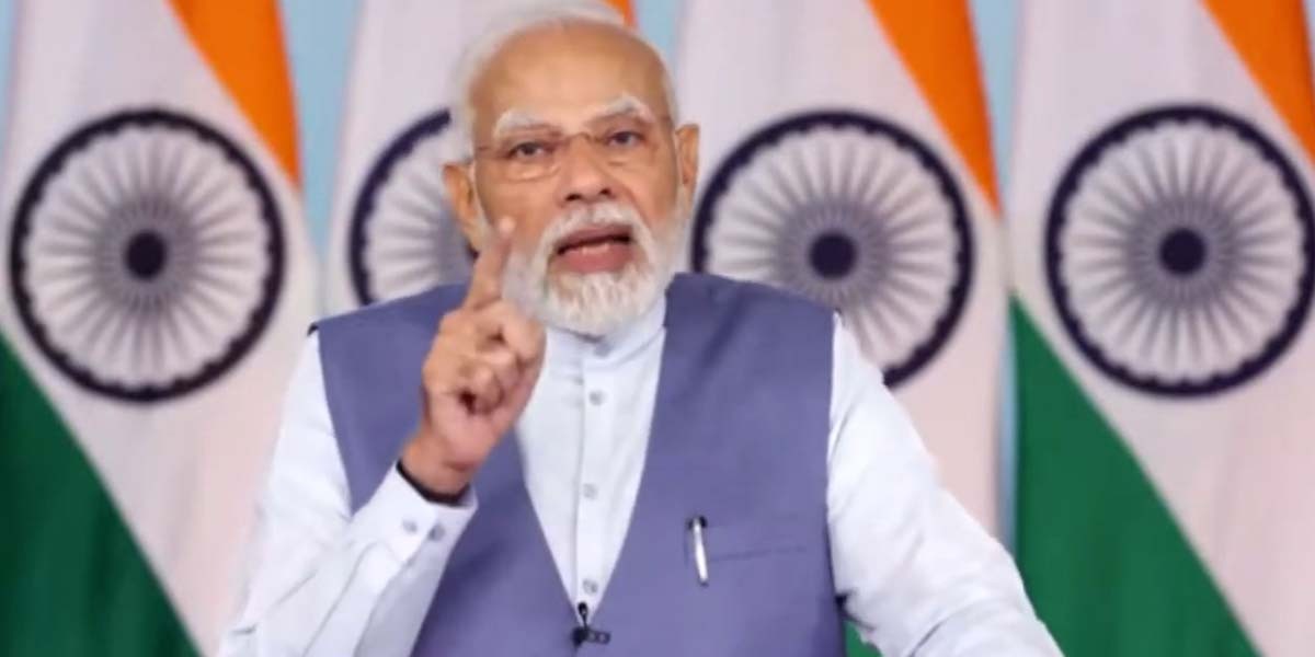 PM Modi inaugurates Global Investors Meet 2022 (Screen Grab)