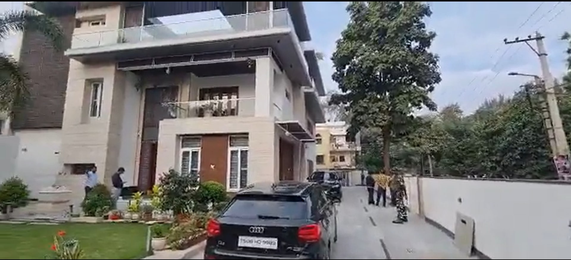 The searches are being conducted under heavy security. (Screengrab)