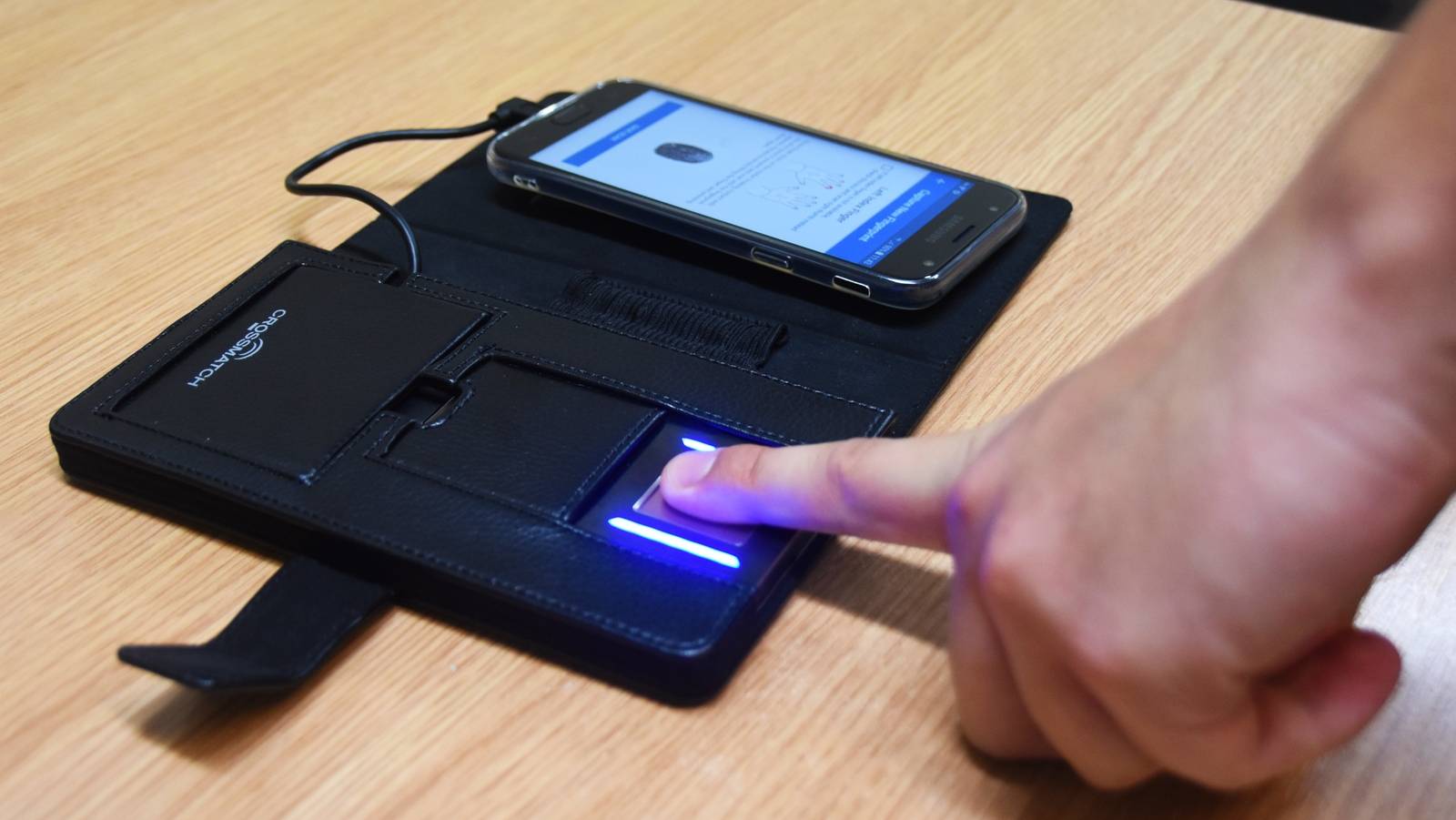 CCTNS device A fingerprint scan device. (Supplied)