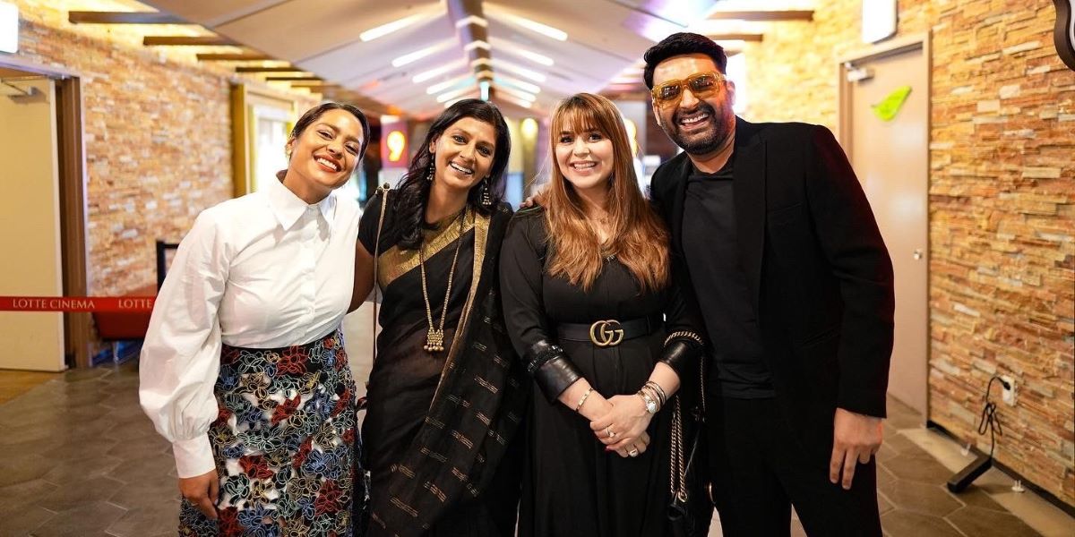 Crew of Zwigato at the Busan International Film Festival. (KapilSharmaK9/Twitter)