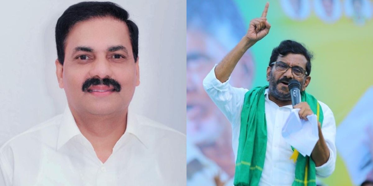 Kakani Govardhan Reddy (left) and Somireddy Chandra Mohan Reddy. (Facebook) Andhra Pradesh Court theft case.