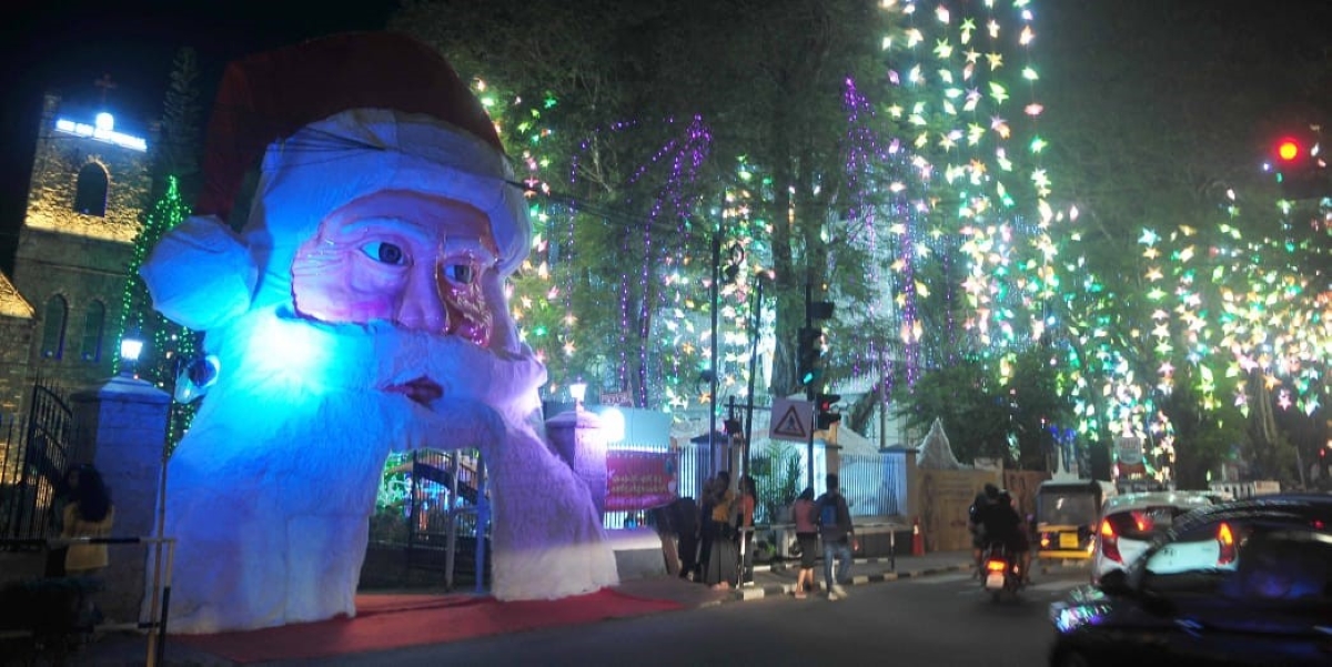 The entrance to the century-old CSI Church near Museum Junction in Thiruvananthapuram. (South First/KB Jayachandran)