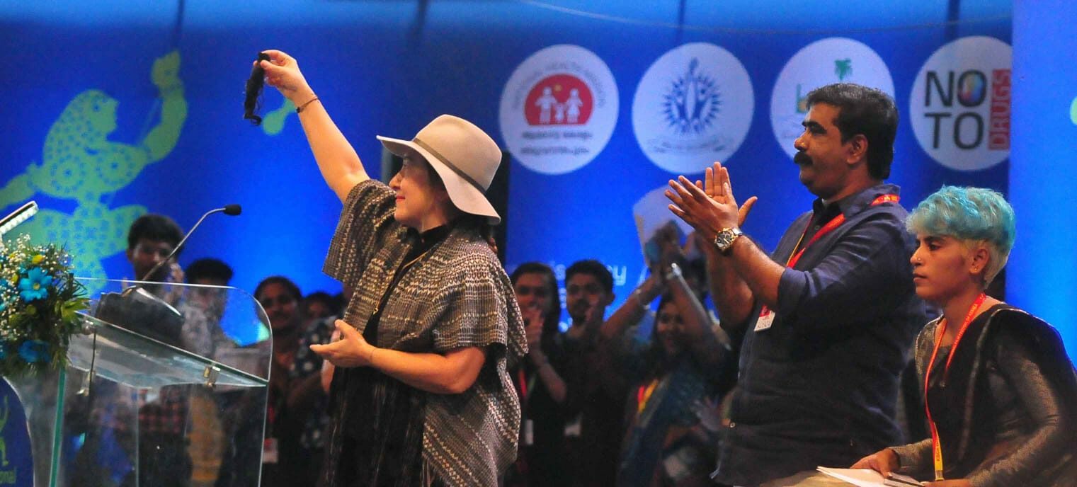 Mahnaz Mohammadi lock of hair