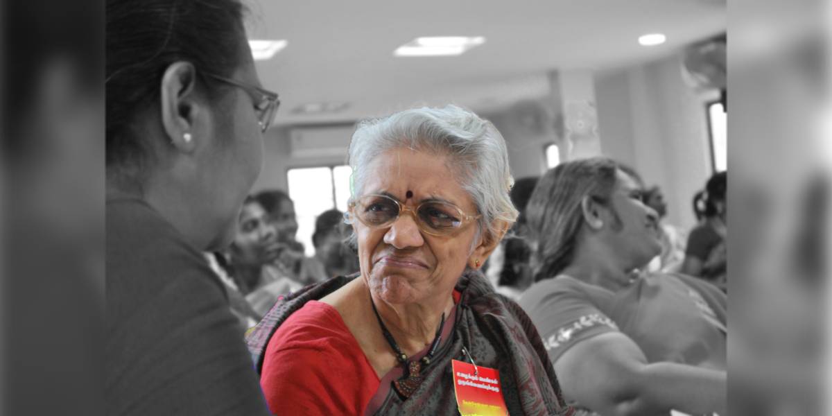 Mythili Sivaraman at a trade union meeting for women on 18 July 2010 Mythili Sivaraman at a trade union meeting for women on 18 July 2010