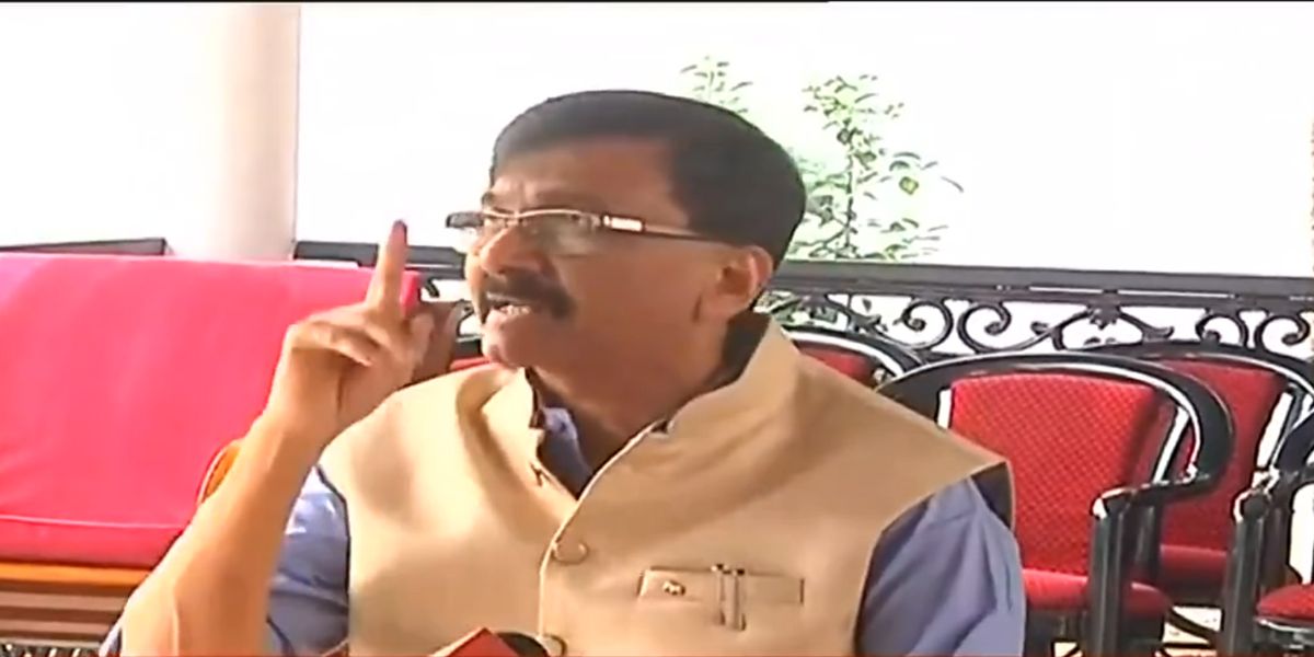 Sanjay Raut speaking to media on Karnataka Maharashtra border dispute. (Screengrab) Sanjay Raut speaking to media on Karnataka Maharashtra border dispute. (Screengrab)