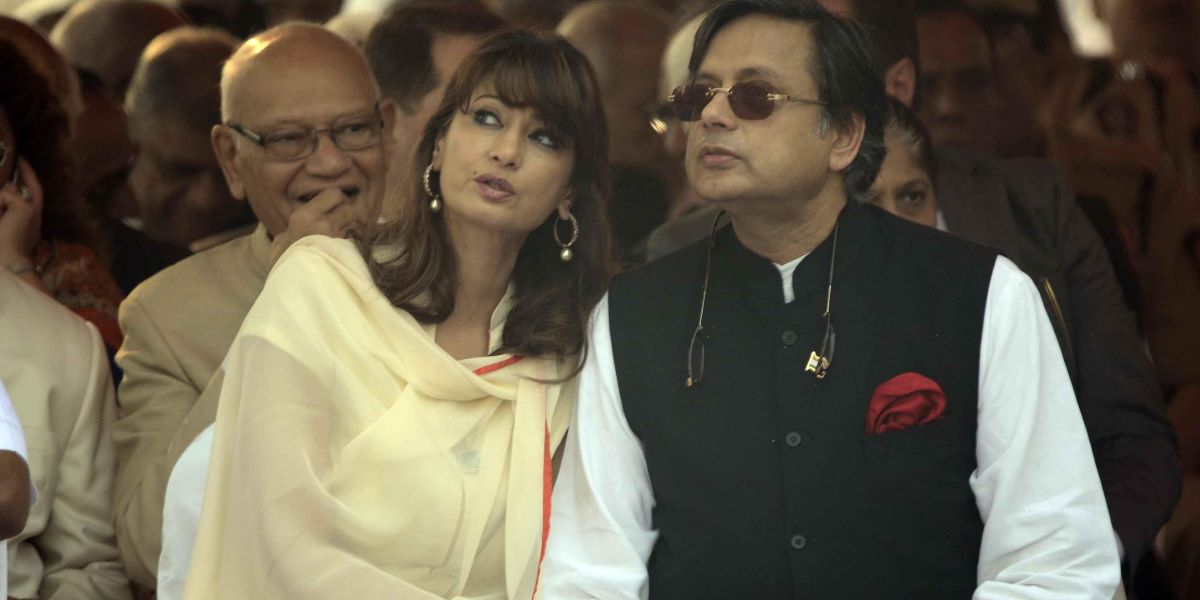 Shashi Tharoor and Sunanda Pushkar. (Twitter)