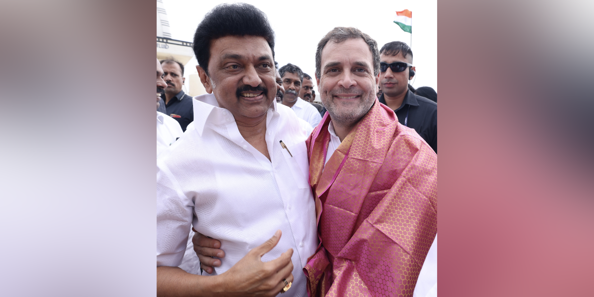 This statement of faith came on the same day the Congress observed its 138th foundation day. (MK Stalin/Twitter)