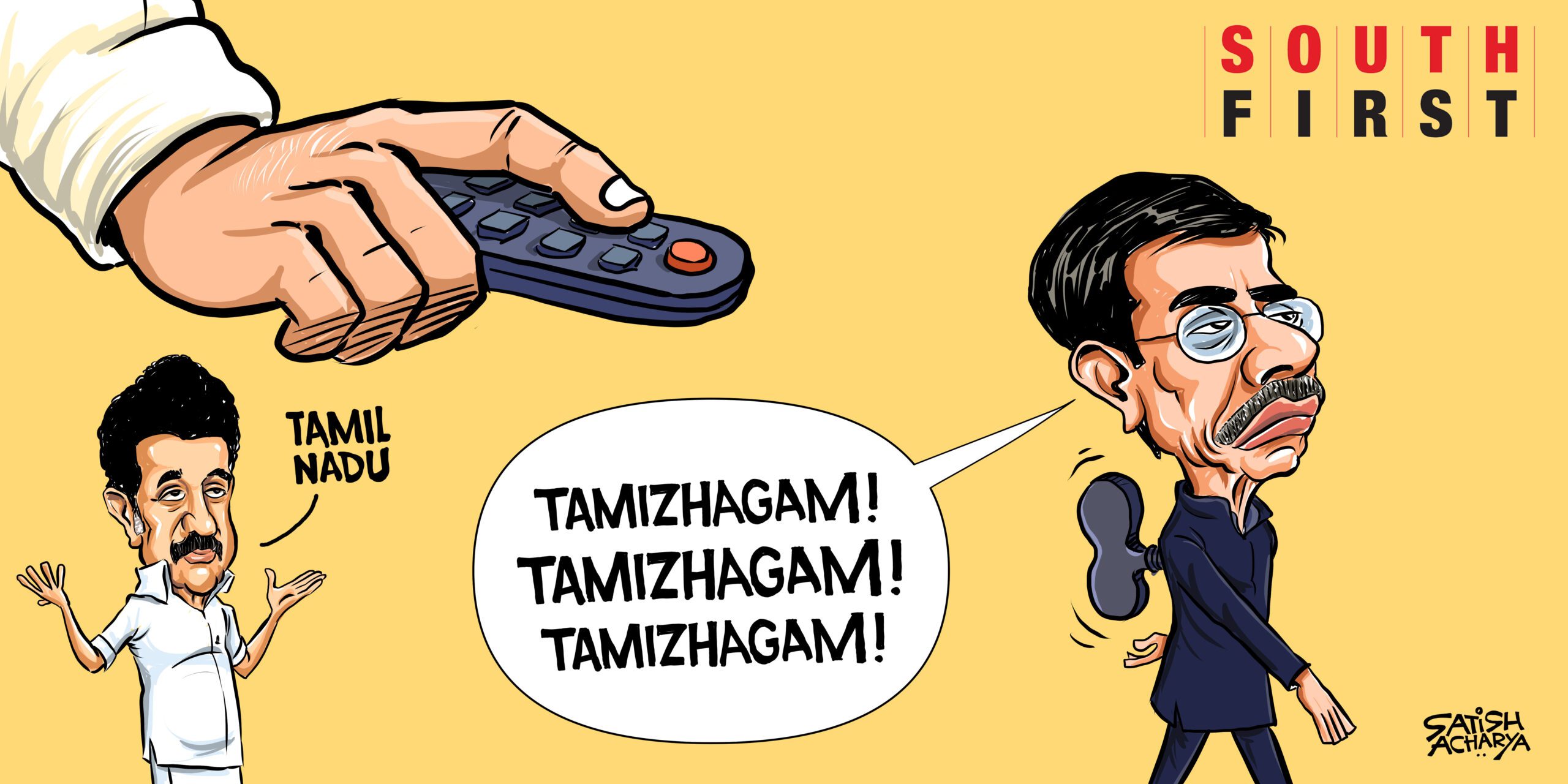 Cartoon Tamil Nadu Satish Acharya