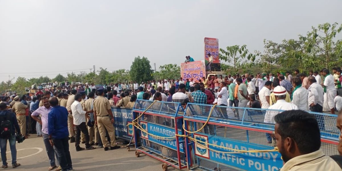 Kamareddy farmers' petition