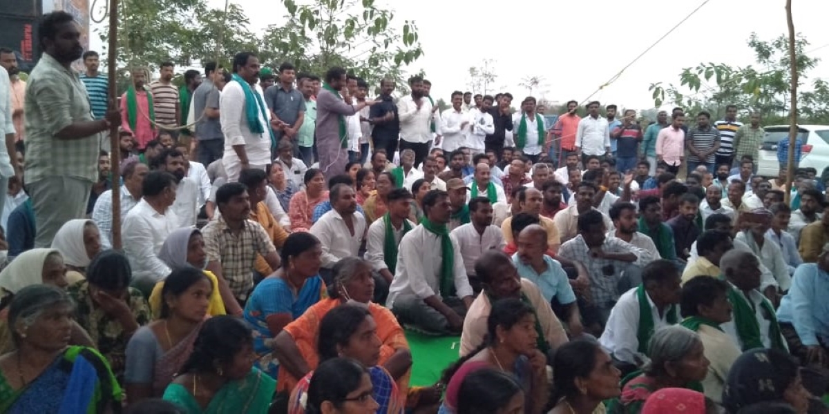 agitation against Kamareddy master plan