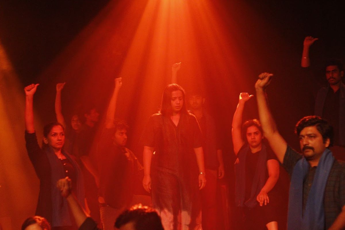 A scene from ‘68,85,45 + 12 latcham’, a play by Prasanna Ramaswamy