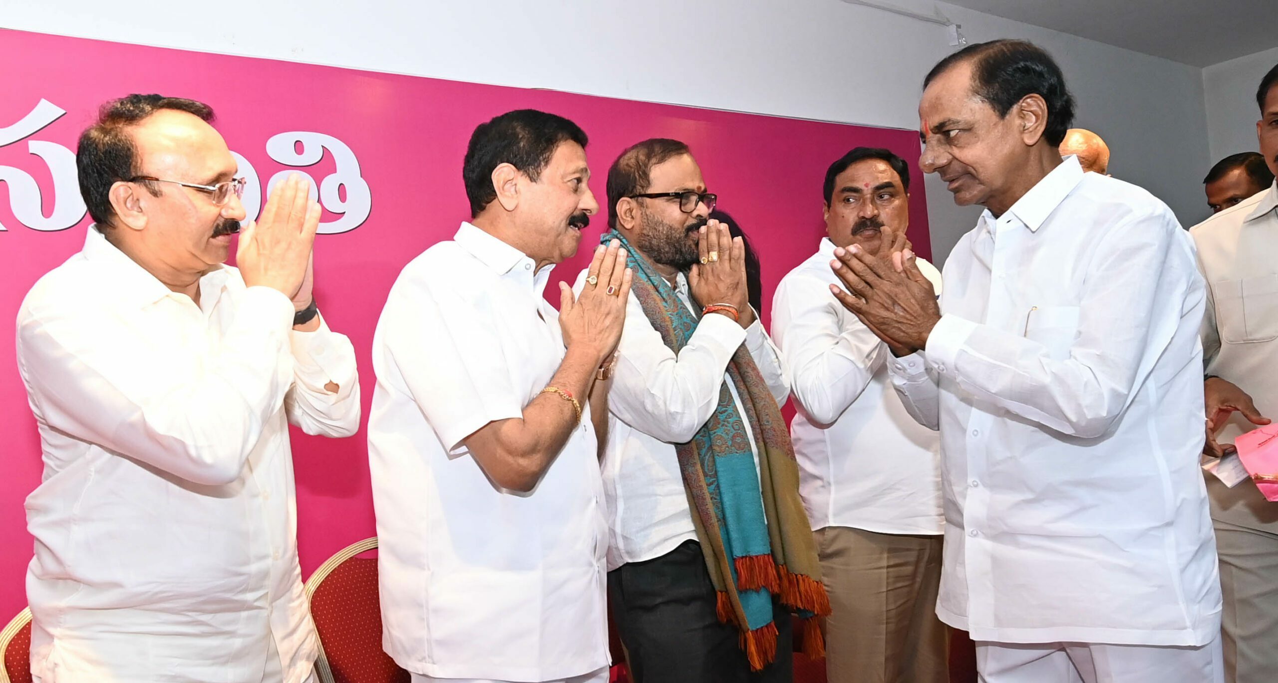 KCR with BRS Andhra unit KCR with BRS Andhra unit