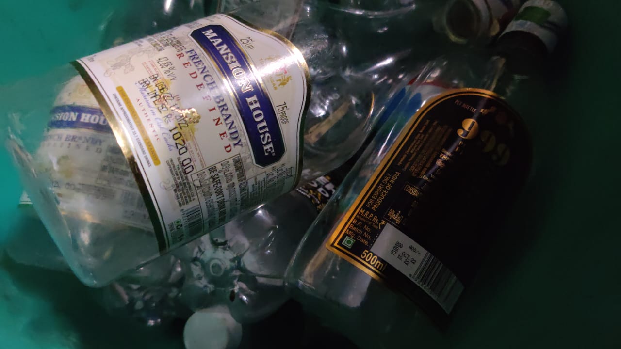 Plastic liquor bottles Kerala