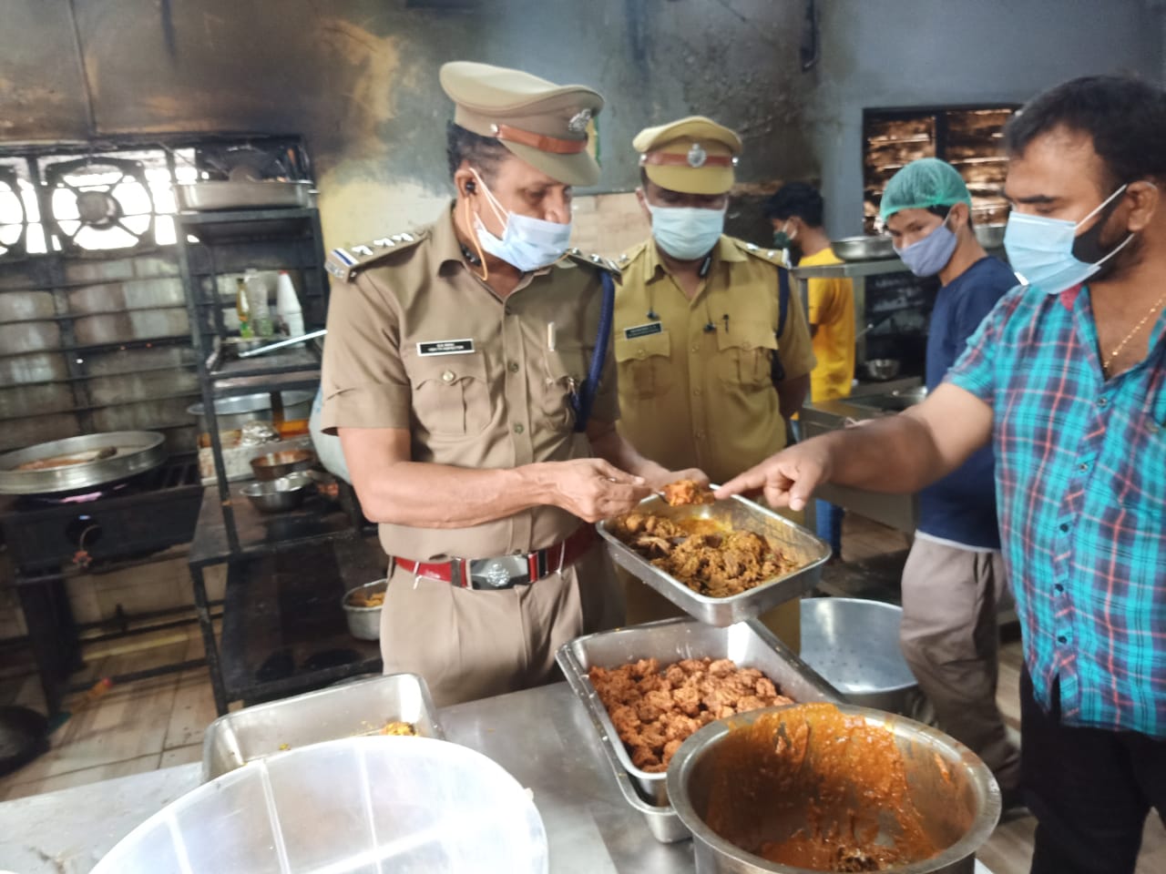 Restaurant inspection food poisoning Kerala `A restaurant in Kerala being inspected after several instances of food poisoning were reported in the state. (KB Jayachandran/South First)