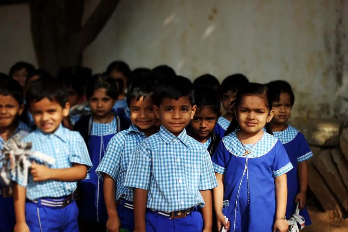 The dropout rate in most states has decreased between 2018 and 2022 despite the Covid pandemic. Representative image of school children (Wikimedia Commons)