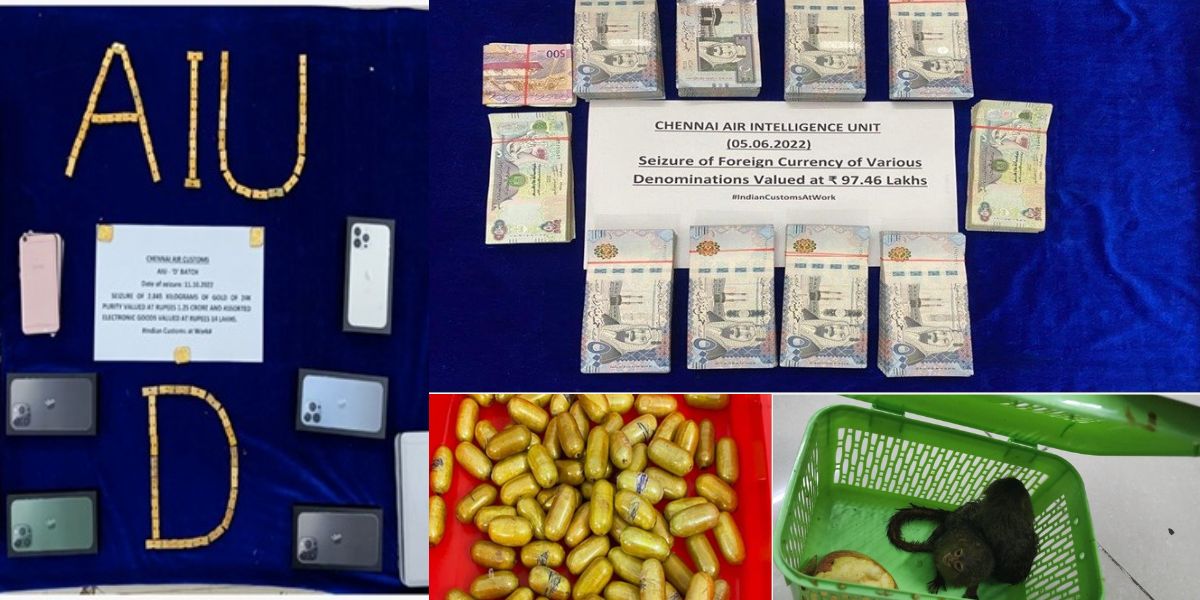 seizures at Chennai airport