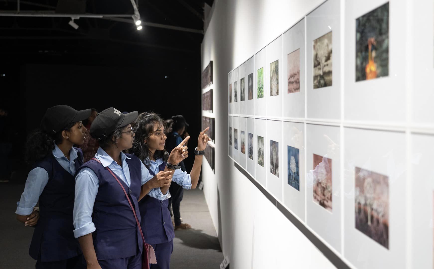 Students at the Kochi Biennale. (Kochi Biennale-Facebook) Abhijeet Banerjee Nobel Laureate Kochi Biennale