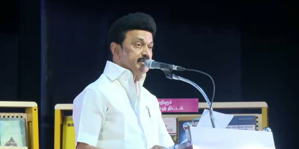 Tamil Nadu Chief Minister MK Stalin’s inaugural address at the Chennai Literary Festival. (Screengrab) Stalin nurture promote Tamil