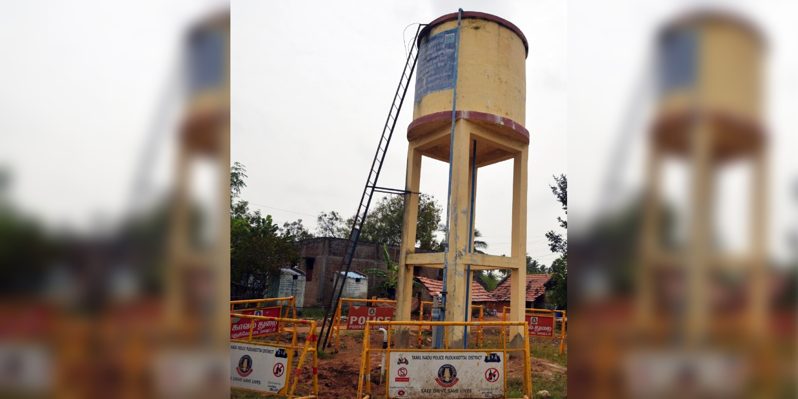 The water tank at Vengaivasal that will be demolished. (Supplied)