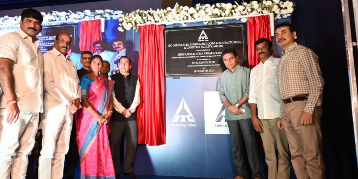 KTR at ITC facility launch Minister KT Rama Rao inaugurated FMCG major ITC's state-of-the-art facility at Medak.