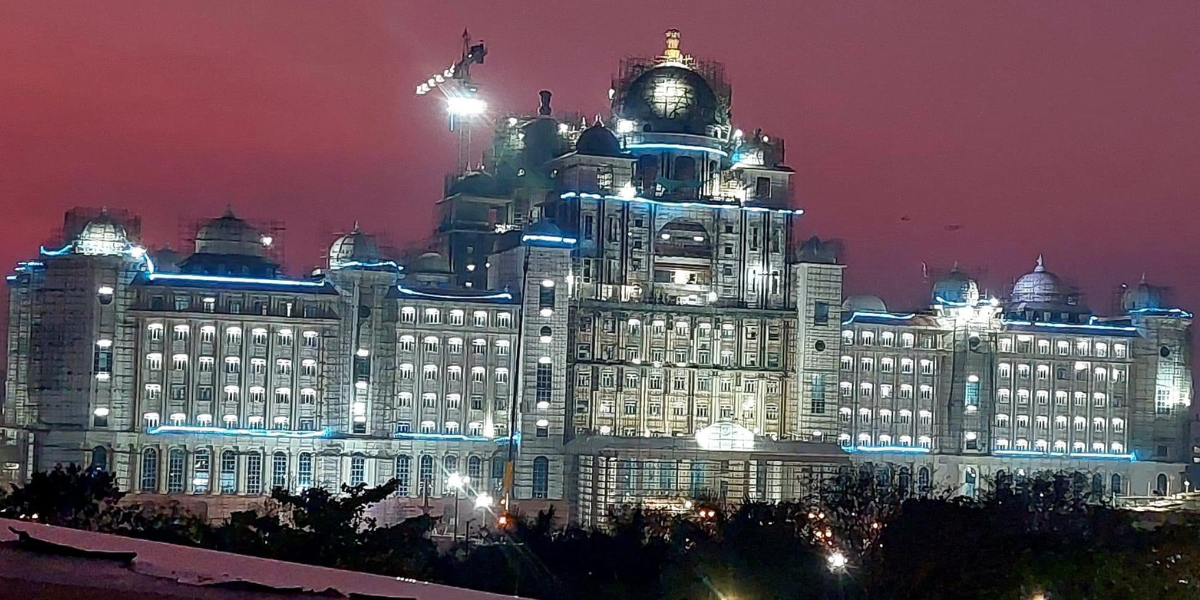 New Telangana Secretariat The new Secretariat will take up 20 acres out of a total area of about 29 acres. (BRS Party/Twitter)