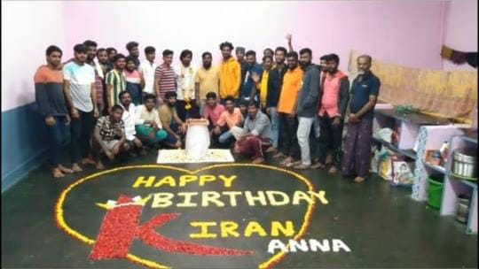 Pic taken inside the Ramanagara District Prison Barrack No.2 Undertrial Kiran's Birthday