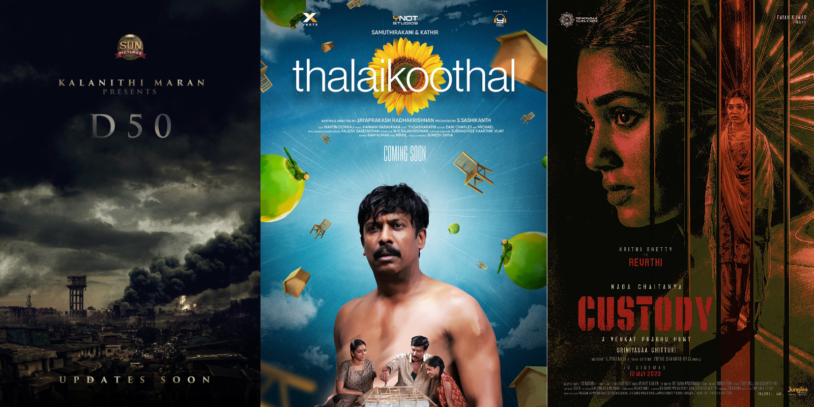 sun pictures dhanush 50 thalaikoothal custody