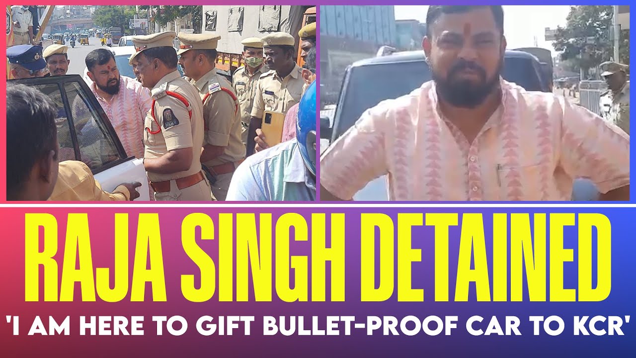 Raja Singh bulletproof car
