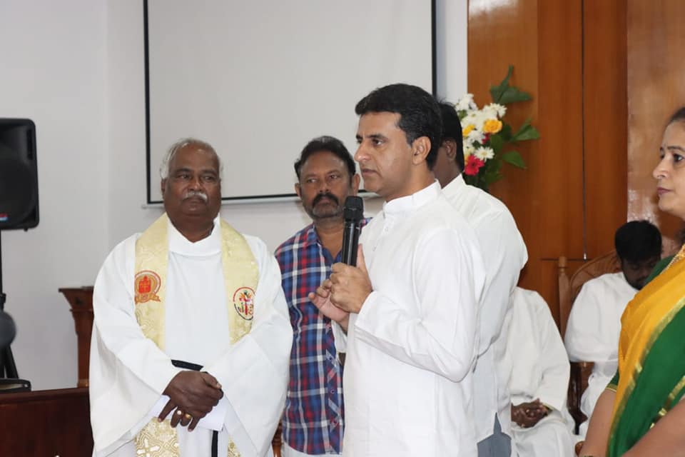 MLA Rizwan Arshad MLA Rizwan Arshad at a Church in Shivajinagar