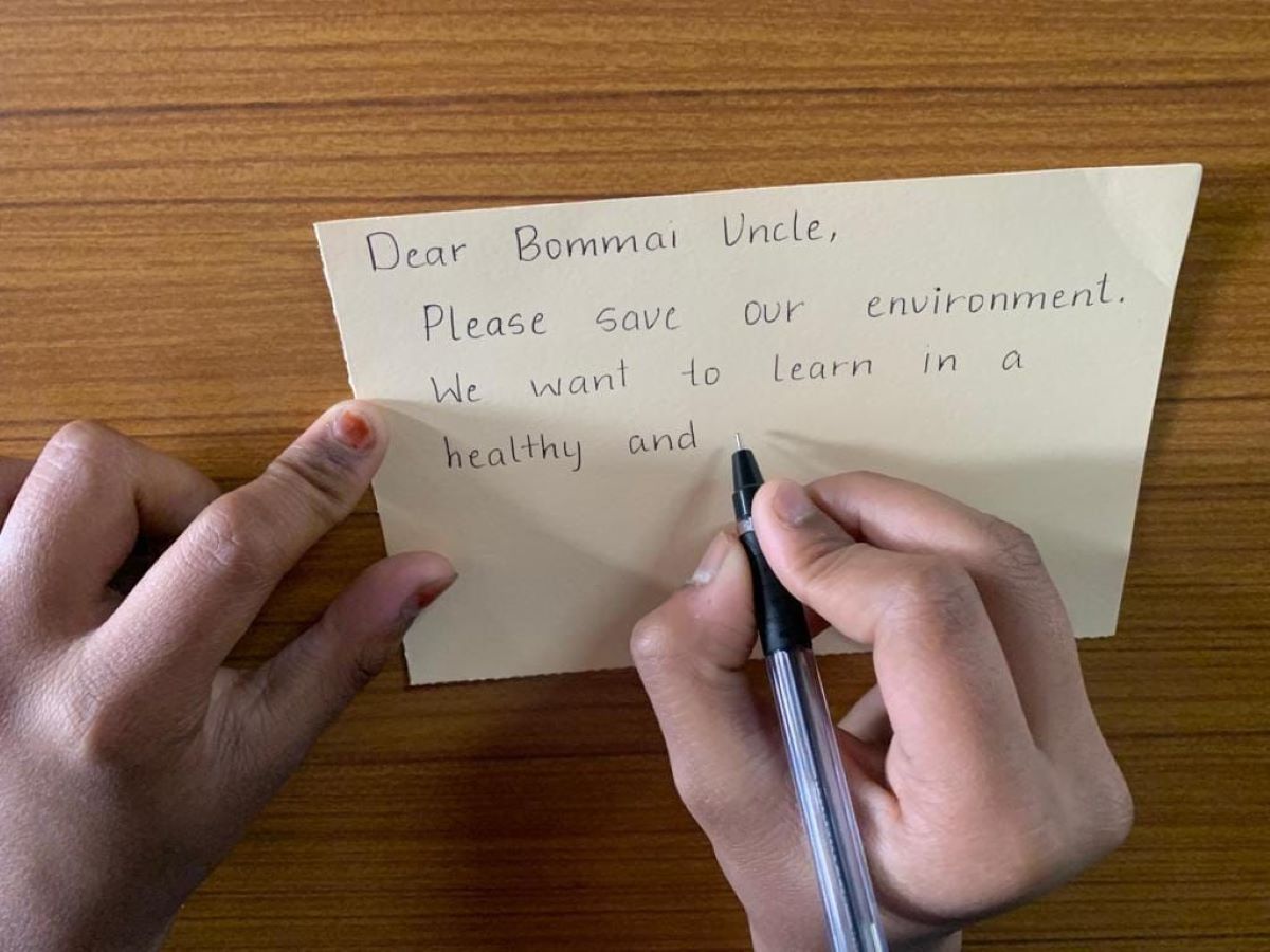 Around 2,000 postcards have been sent by students of Stella Maris school in Bengaluru urging the Karnataka government not to go ahead with the Sankey Road flyover Around 2,000 postcards have been sent by students of Stella Maris school in Bengaluru urging the Karnataka CM Basavaraj Bommai not to go ahead with the Sankey Road flyover