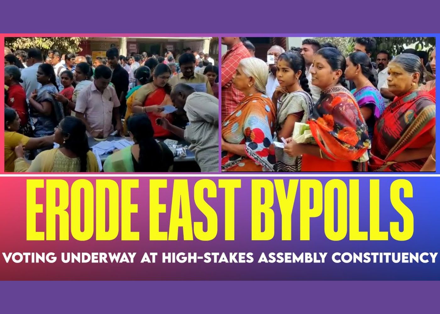 Erode East bypolls voting