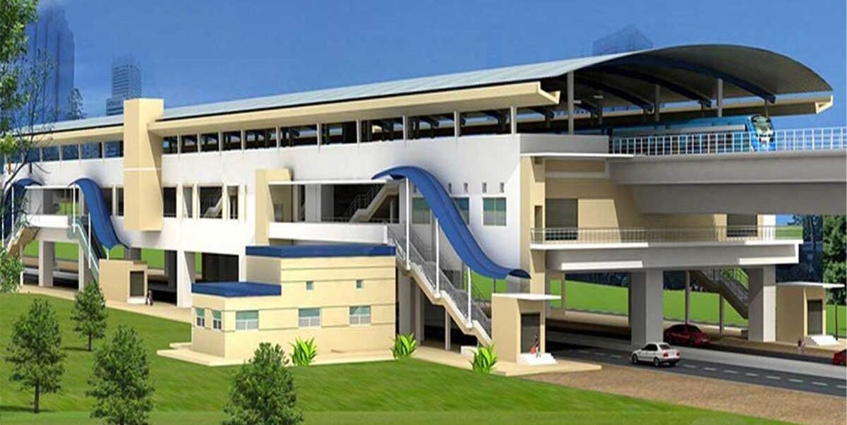 A proposed station of the Visakhapatnam Metro Rail Project. (Supplied)