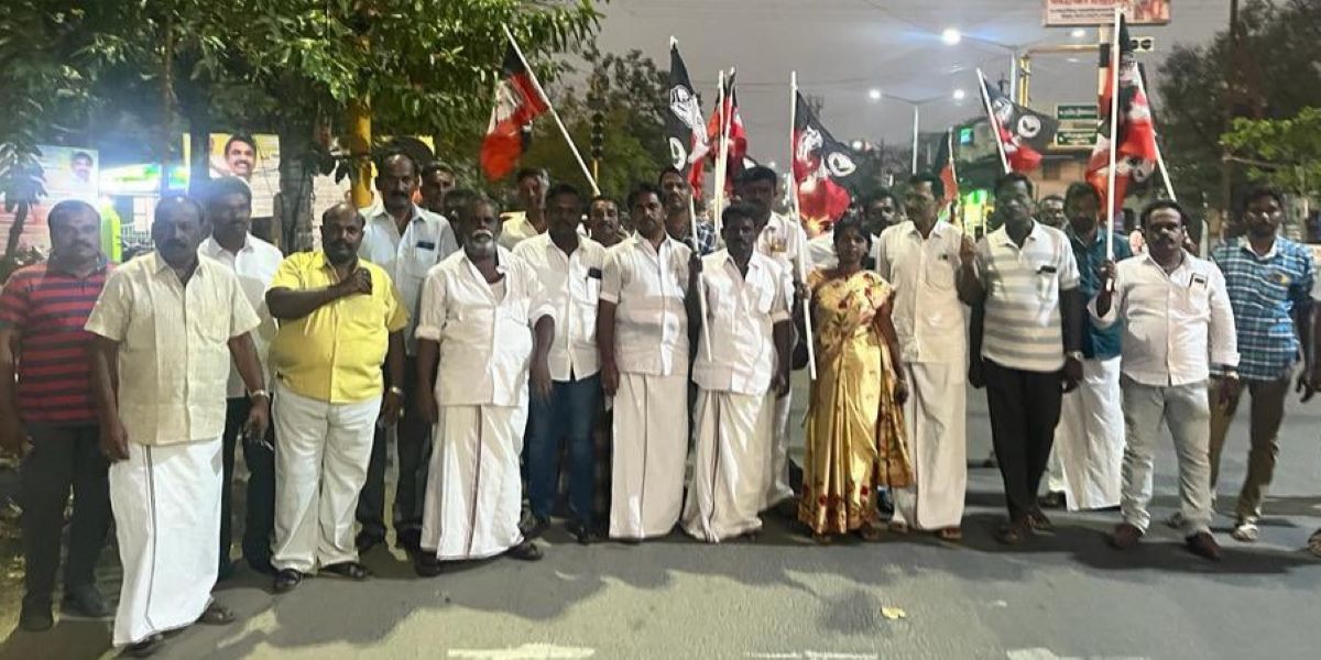 AIADMK cadres protest against the BJP AIADMK cadres protest against the BJP across Tamil Nadu. (Supplied)