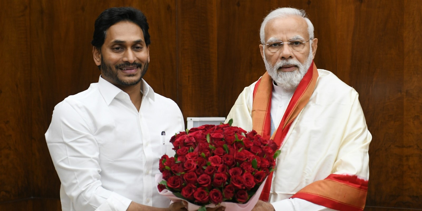 AP Chief Minister YS Jagan with Prime Minister Narendra Modi. (Twitter)’ AP Chief Minister YS Jagan with Prime Minister Narendra Modi. (Twitter)'