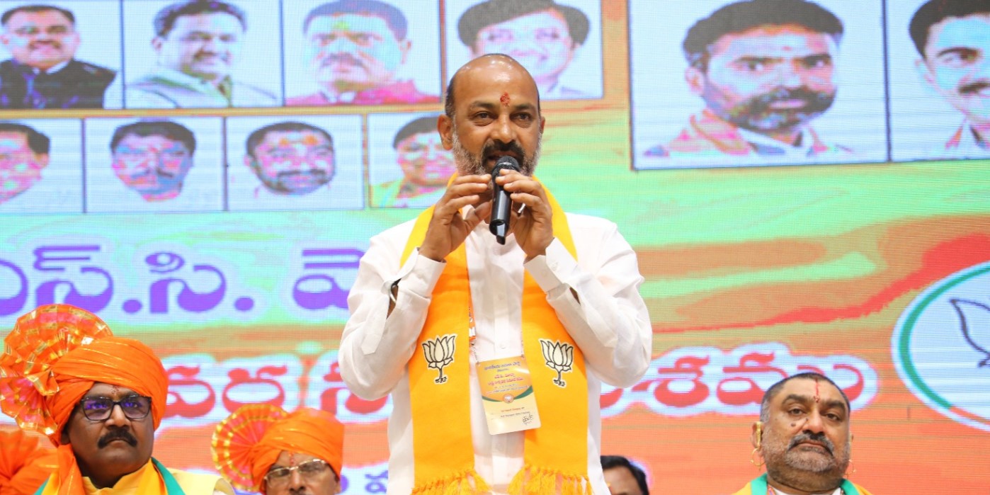 Bandi Sanjay Kumar Bandi Sanjay said it was atrocious that the ministers who had taken an oath in the name of the Constitution are violating it and the orders of the judiciary. (Supplied)