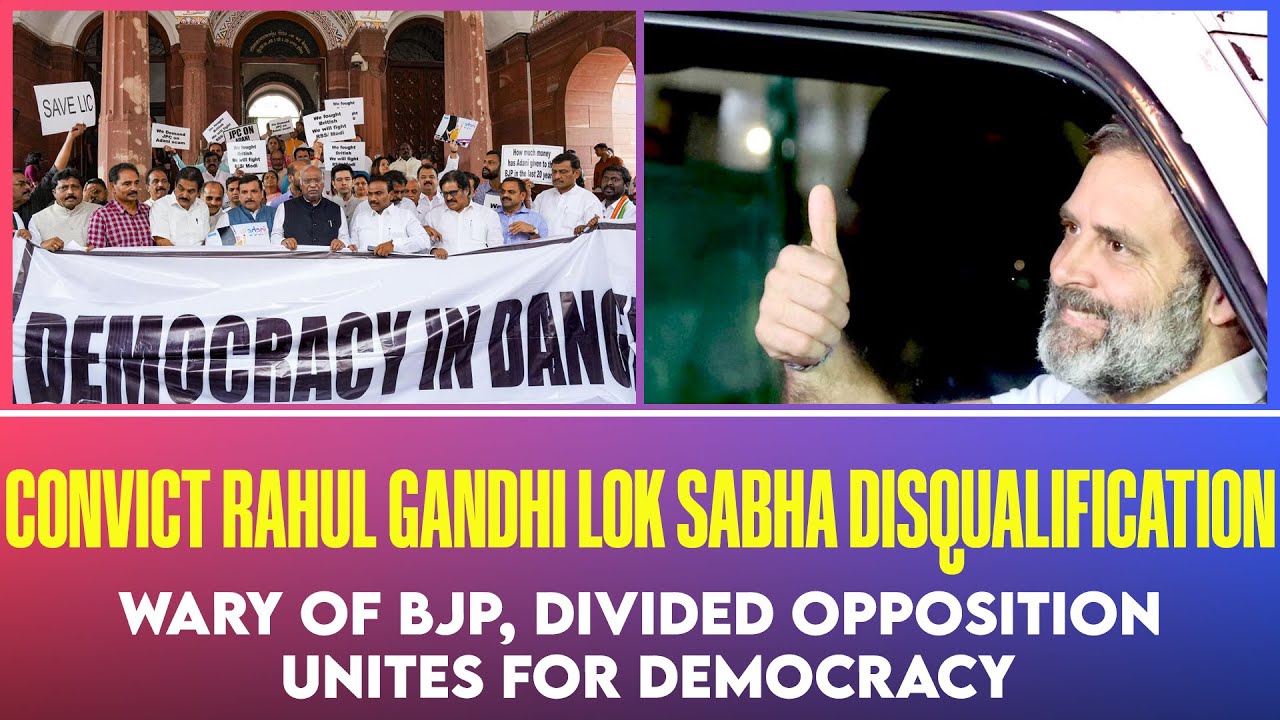 Rahul Gandhi disqualification Opposition