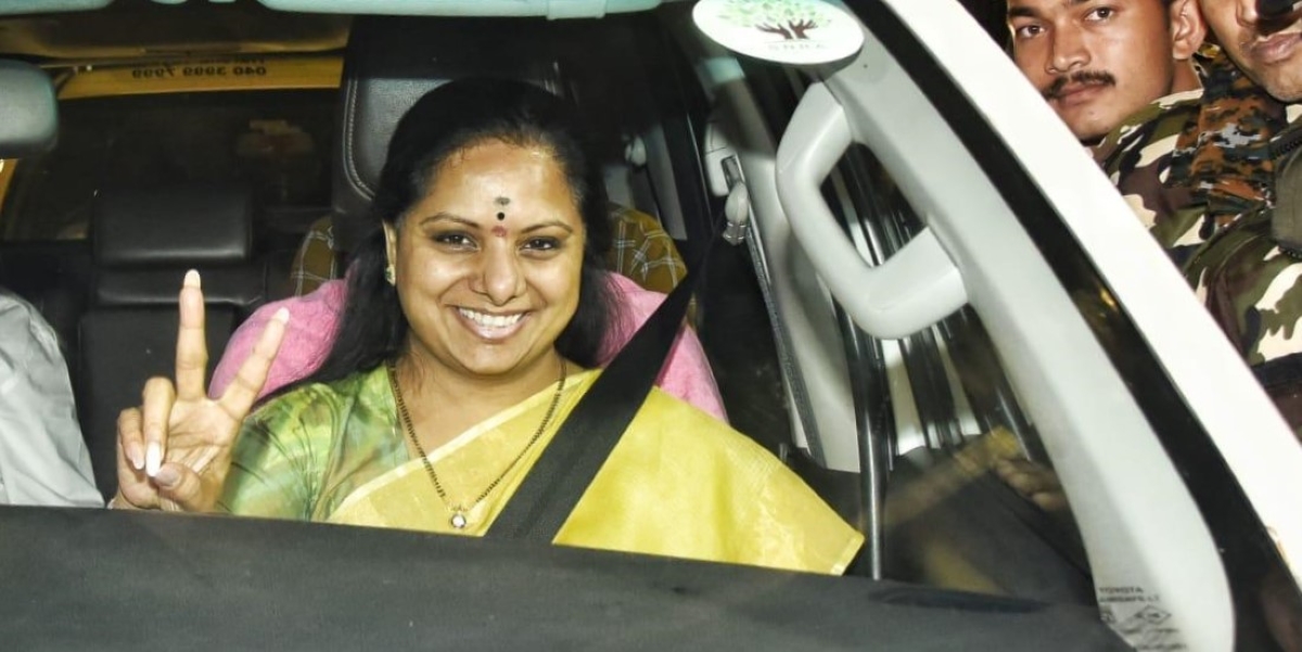 K Kavitha after Day 3 of ED questioning K Kavitha after her third day of ED questioning on Tuesday, 21 March, 2023. (Supplied)