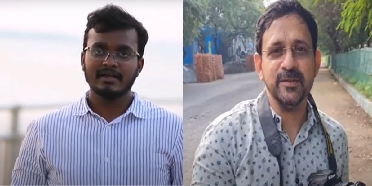 Mohith Majety, P Sai Krishnan. (Screengrab) Mohith Majety, P Sai Krishnan. (Screengrab)
