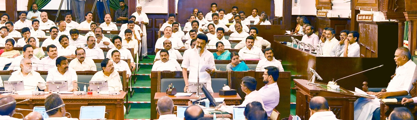 Online Gambling Bill Chief Minister MK Stalin tabling the Bill on Thursday. (Screengrab)