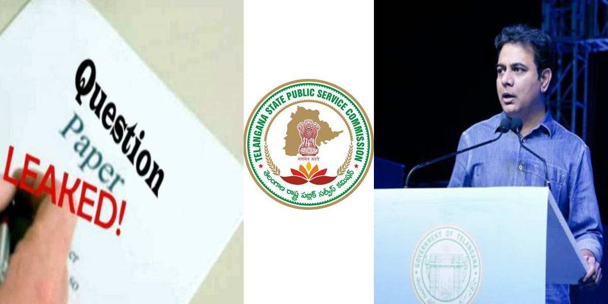 TSPSC paper leak No examination fee again for students, says KTR as SIT gets 6 days custody of accused TSPSC paper leak: SIT gets 6 days custody of accused