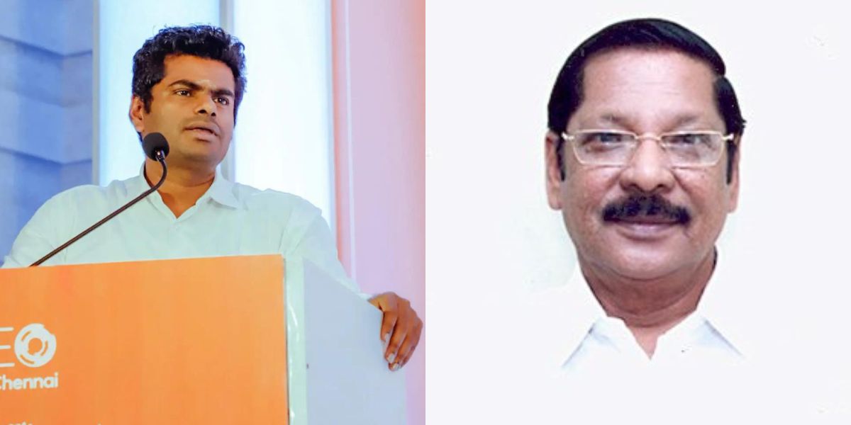 Annamalai, RS Bharathi. (Twitter) Annamalai, RS Bharathi. (Twitter)