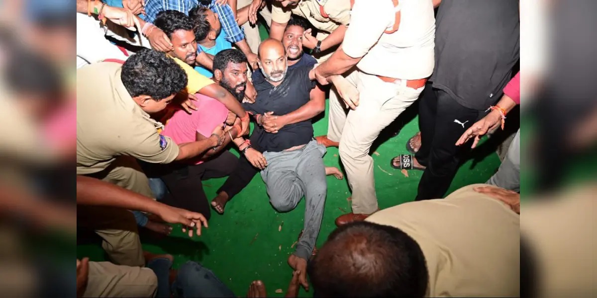 Bandi Sanjay was asked by the Telangana Police to produce his mobile phone as part of the investigation in the SSC exam leak case