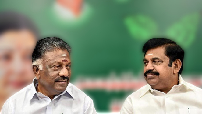 EPS-and-OPS O Panneerselvam (left) and Edappadi K Palaniswami (right) have been locked in a bitter power struggle since the passing of party leader J Jayalalithaa in 2016. (Sourced)
