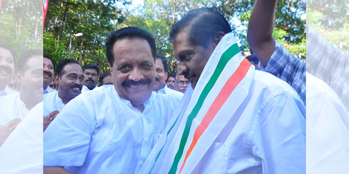 Johny Nellore (left) with PJ Joseph. (Facebook) Johny Nellore (left) with PJ Joseph. (Facebook)