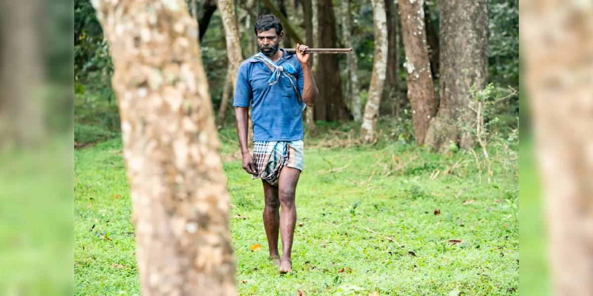 New Project (19) Nallamayan, one among the reformed poachers, on duty. (KA Shaji/ South First)
