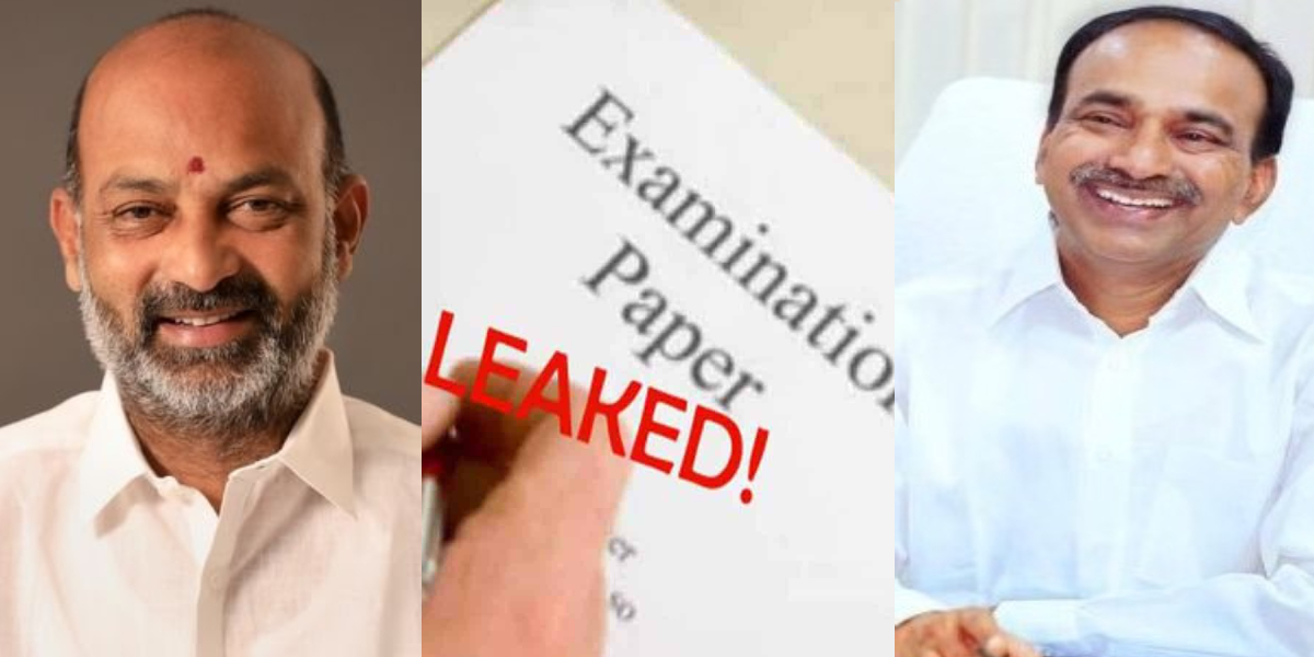 SSC paper leak Bandi Sanjay skips Warangal police summon due to missing phone, MLA Eatala Rajender quizzed SSC paper leak Bandi Sanjay skips Warangal police summon due to missing phone, MLA Eatala Rajender quizzed
