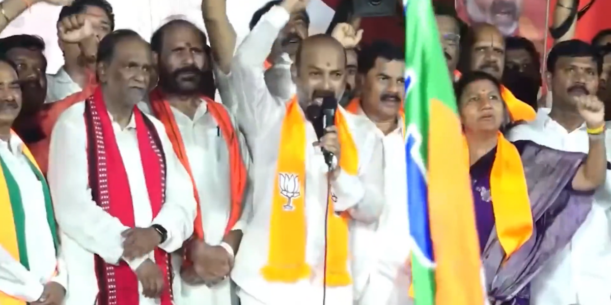 Nirudyoga March The BJP leader announced that his party would organise a similar Nirudyoga March in Mahabubnagar on 21 April. (Screengrab/Twitter)