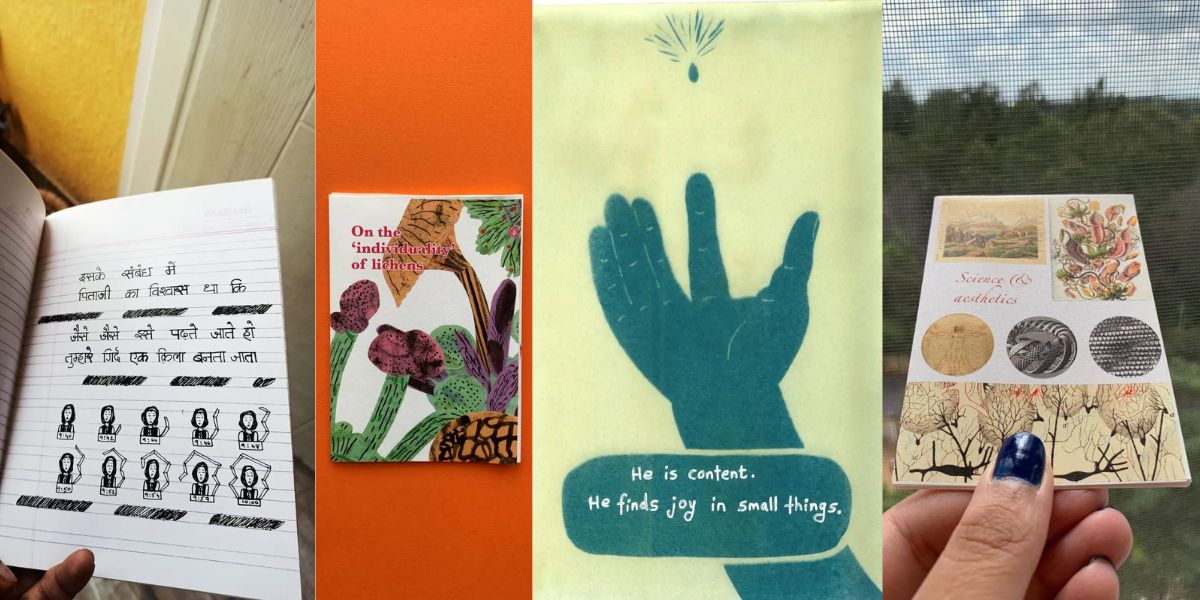 Zines by different authors. (Supplied) Zine art