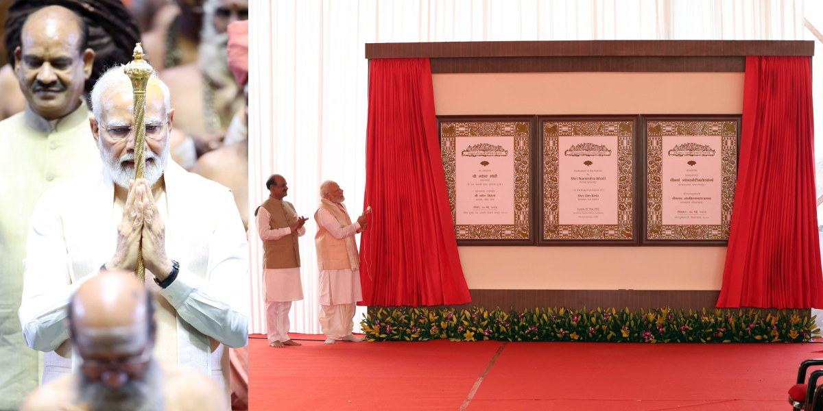 Parliament inauguration The new Parliament building was inaugurated by Prime Minister Modi on 28 May. (Twitter)