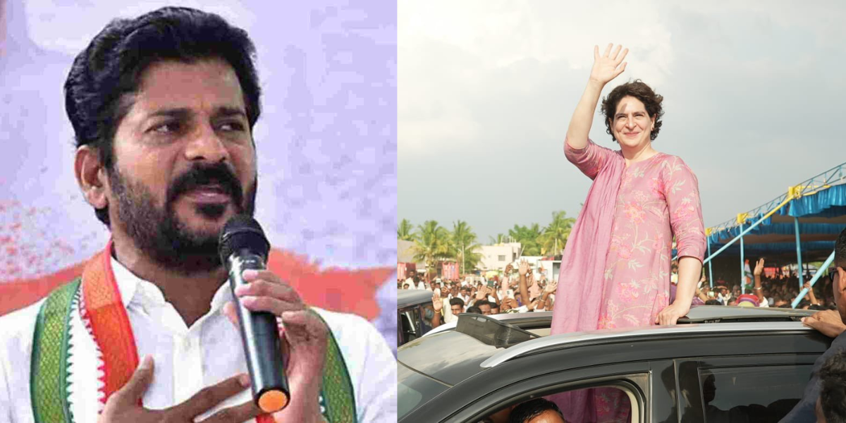 Revanth Priyanka Revanth Reddy said that Priyanka Gandhi will cover a wide gamut of issues that are dominating the Telangana political scene. (Twitter)